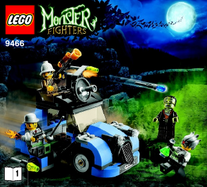 Manual de uso Lego set 9466 Monster Fighters El científico loco y su monstruo