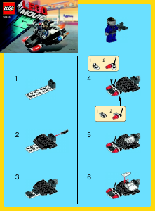 Manuale Lego set 30282 Movie Enforcer della Polizia segreto