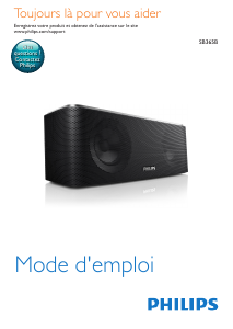 Mode d’emploi Philips SB365B Haut-parleur