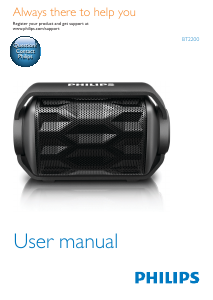 Manual Philips BT2200W Speaker