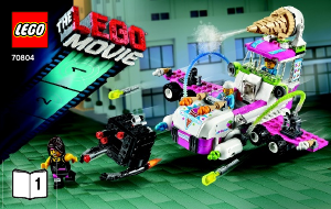 Bruksanvisning Lego set 70804 Movie Glassmaskin