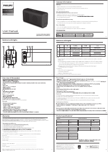 Manual Philips BT106 Speaker