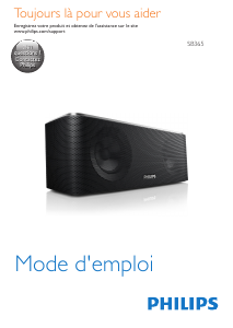 Mode d’emploi Philips SB365 Haut-parleur