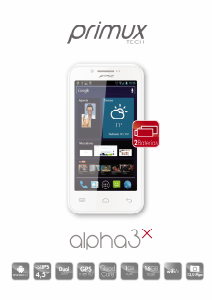 Handleiding Primux Tech Alpha 3x Mobiele telefoon