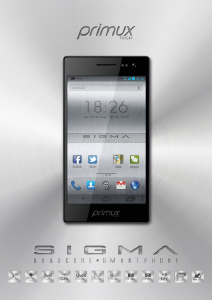 Manual de uso Primux Tech Sigma Teléfono móvil