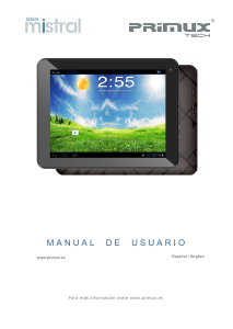 Manual de uso Primux Tech Mistral Tablet