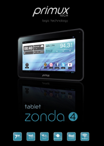 Manual de uso Primux Tech Zonda 4 Tablet