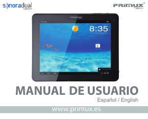 Manual de uso Primux Tech Sonora Dual Tablet