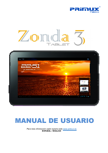 Manual Primux Tech Zonda 3 Tablet