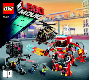 Bedienungsanleitung Lego set 70813 Movie Windmühle und Feuerwehr-roboter Verstärkung