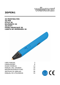 Manual de uso Velleman 3DPEN1 Bolígrafo 3D