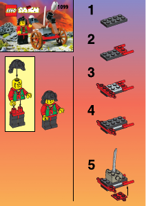 Handleiding Lego set 1099 Ninja Ninja katapult