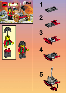 Manual de uso Lego set 1184 Ninja Carro