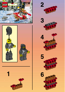 Εγχειρίδιο Lego set 1185 Ninja Σχεδία