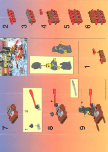 Manuale Lego set 3017 Ninja Zattera