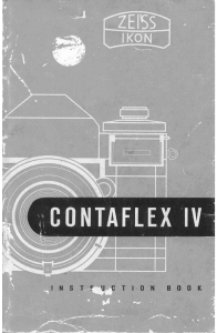 Manual Zeiss Ikon Contaflex IV Camera