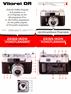 Manuale Zeiss Ikon Vitoret DR Fotocamera