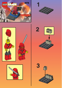 Handleiding Lego set 3074 Ninja Rode ninja drakenvlieger