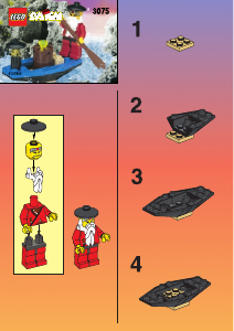 Manual de uso Lego set 3075 Ninja El barco de ninja