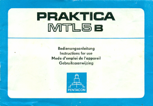 Handleiding Praktica MTL5 B Camera