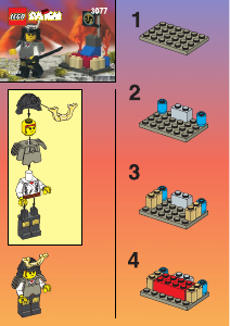 Manual de uso Lego set 3077 Ninja Shogun