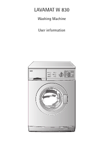 Manual AEG LAVW830-W Washing Machine