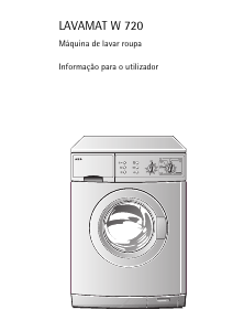 Manual AEG LAVW720-W Máquina de lavar roupa