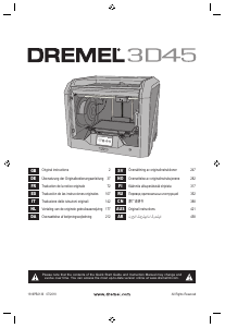 Mode d’emploi Dremel 3D45 Imprimante 3D