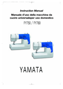 Manual Yamata FY760 Sewing Machine