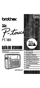 Manual de uso Brother PT-18RKT Rotuladora