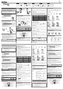 Bruksanvisning Brother PT-55 Etikettskrivare