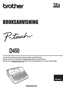 Bruksanvisning Brother PT-D450 Etikettskrivare