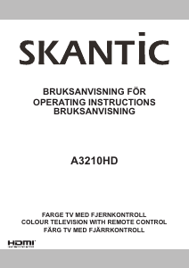 Manual Skantic A3210HD LCD Television