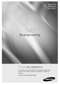 Bruksanvisning Samsung DVD-HR773 DVD spelare