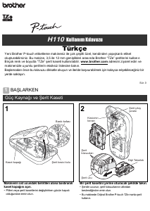 Kullanım kılavuzu Brother PT-H110 Etiket yazıcı