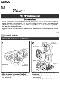 Bruksanvisning Brother PT-H110 Etikettskrivare