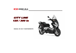 Manual de uso Rieju City Line 125 Scooter