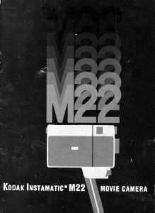 Manual Kodak M22 Instamatic Camcorder
