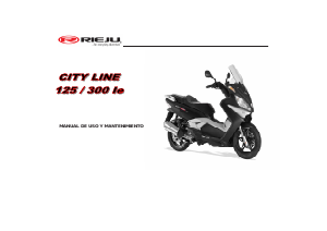 Manual de uso Rieju City Line 300 Scooter