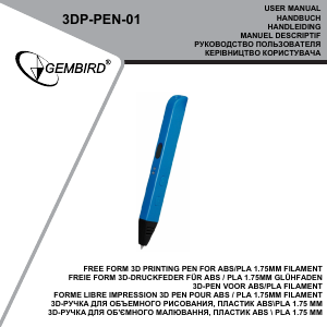 Handleiding Gembird 3DP-PEN-01 3D Pen