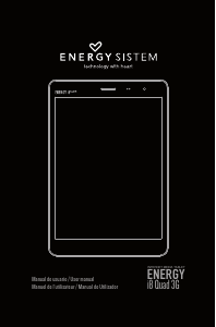 Mode d’emploi Energy Sistem i8 Quad 3G Tablette