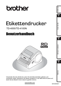 Bedienungsanleitung Brother TD-4000 Etikettendrucker