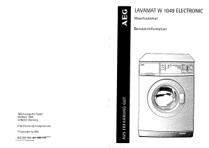 Bedienungsanleitung AEG LAVW1049-W Waschmaschine
