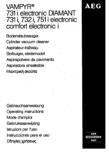 Handleiding AEG VAMPYR 731i Stofzuiger