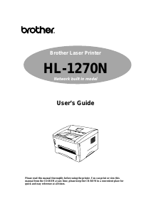 Manual Brother HL-1270N Printer
