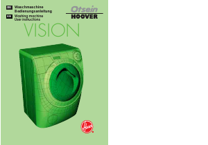 Manual Otsein-Hoover HV 16 Vision Washing Machine