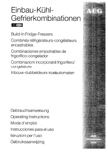 Manual de uso AEG SAN2632-5I Frigorífico combinado