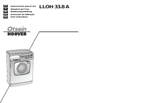 Manuale Otsein-Hoover LLOH 33.8 A Lavatrice