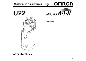 Bedienungsanleitung Omron NE-U22 MicroAIR Inhalator