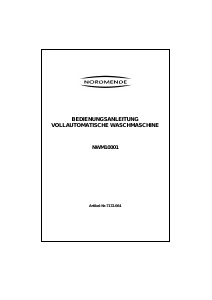 Bedienungsanleitung Nordmende NWM 10001 Waschmaschine